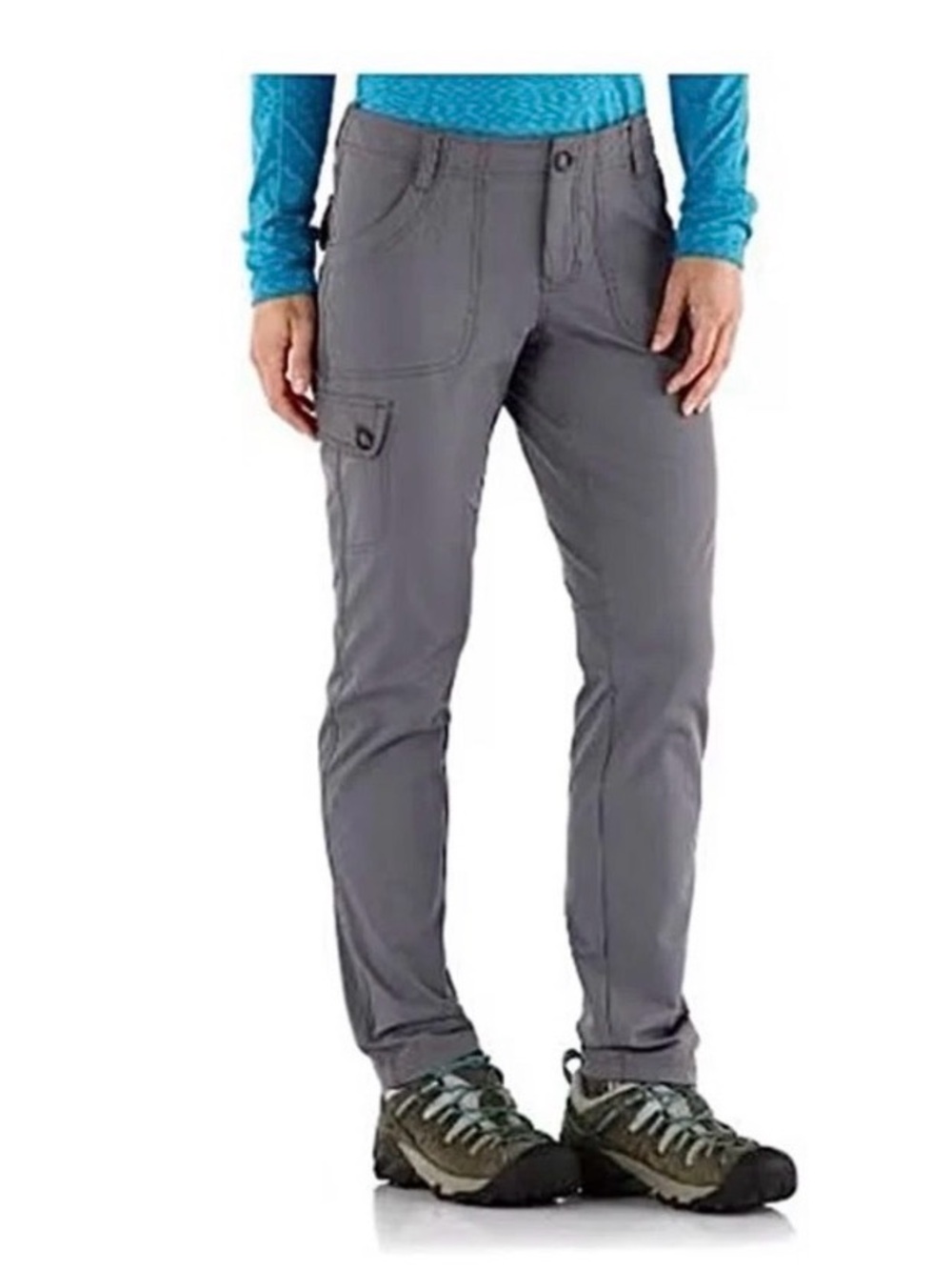 REI Women’s Hiking Pants Size 10 Gray Nylon Spandex Stretch Outdoor Travel